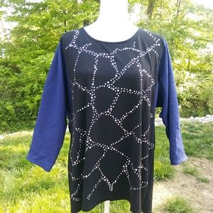 Alfani Large sparkly womens blouse